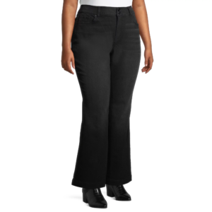 Washed Black Bootcut Jeans