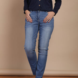 Washed Blue Slim Fit Jeans