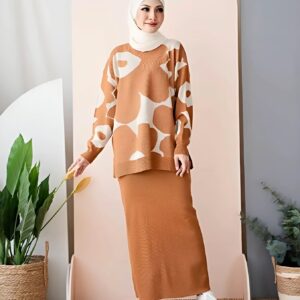Brown Skirt Suit